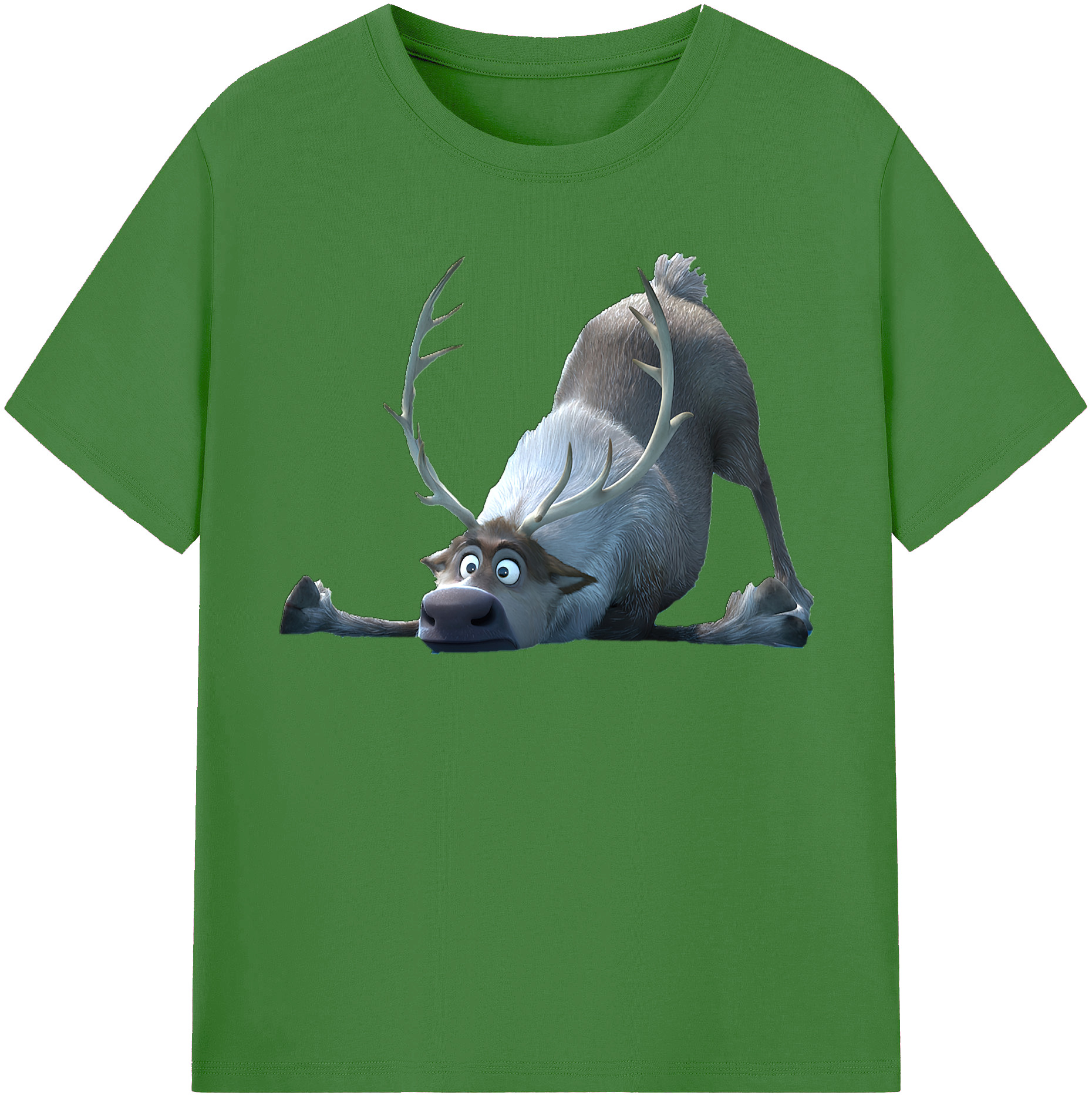 （画像用） アナと雪の女王 アンナ エルサ Frozen Anna Elsa レディースカジュアルプリントTシャツ（綿100％）